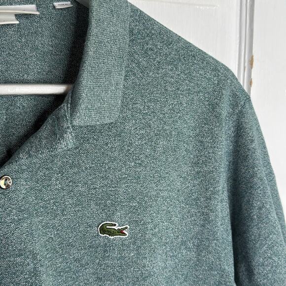 Lacoste Men’s Polo Variated Green Classic Fit Short-sleeve Shirt M184 Sz XL - Picture 3 of 10